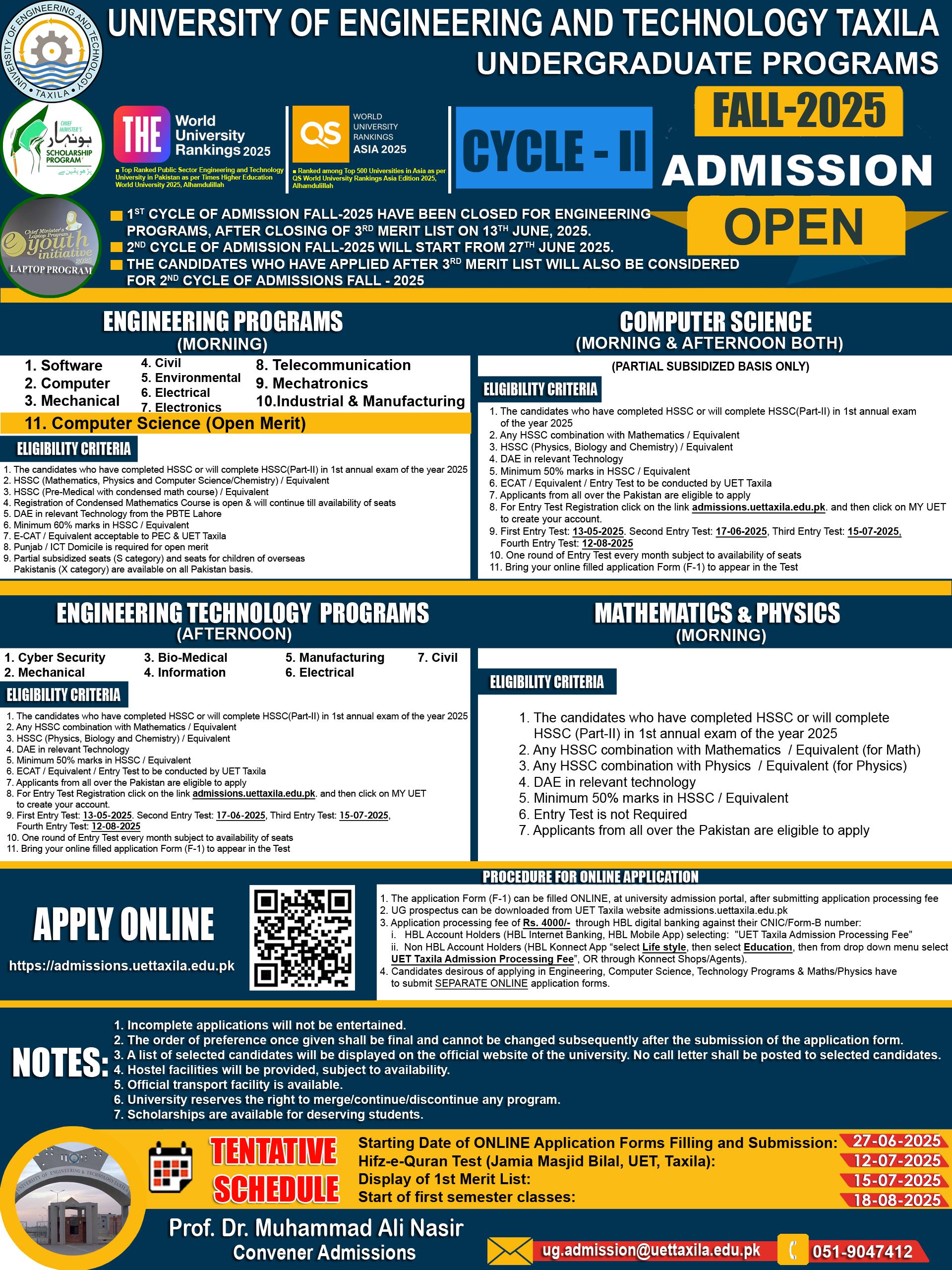 Fall 2025 Admissions